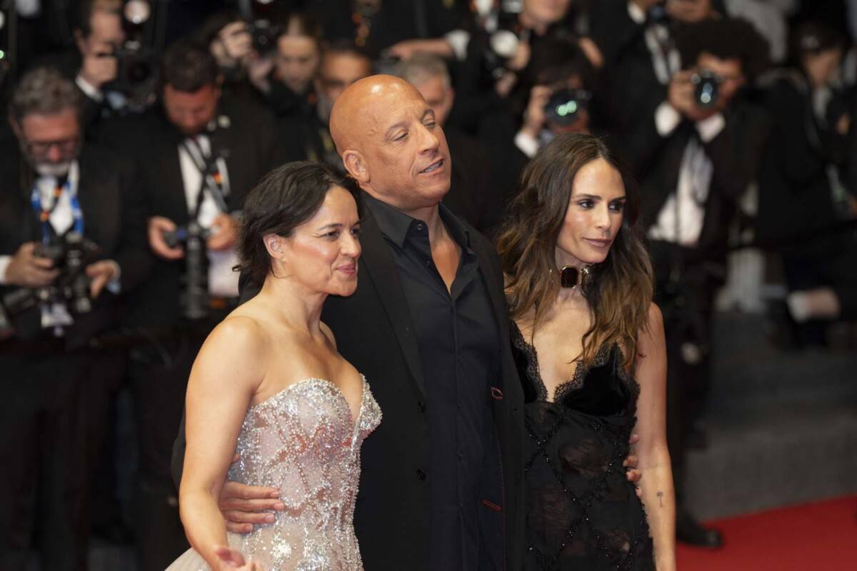 Vin Diesel Jordana Brewster Michelle Rodriguez Cannes 79 Foto Martin Dal Piano per Think Movies