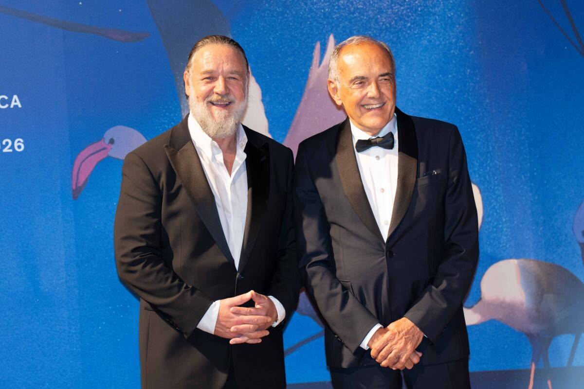 Russell Crowe e Alberto Barbera - Foto Martina Dal Piano per Think Movies
