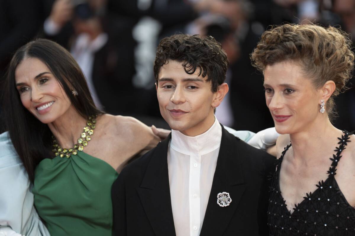 Diego Céspedes - Isaach de Bankolé - Demi Moore - Cannes 79 - Foto Martina Dal Piano per Think Movies