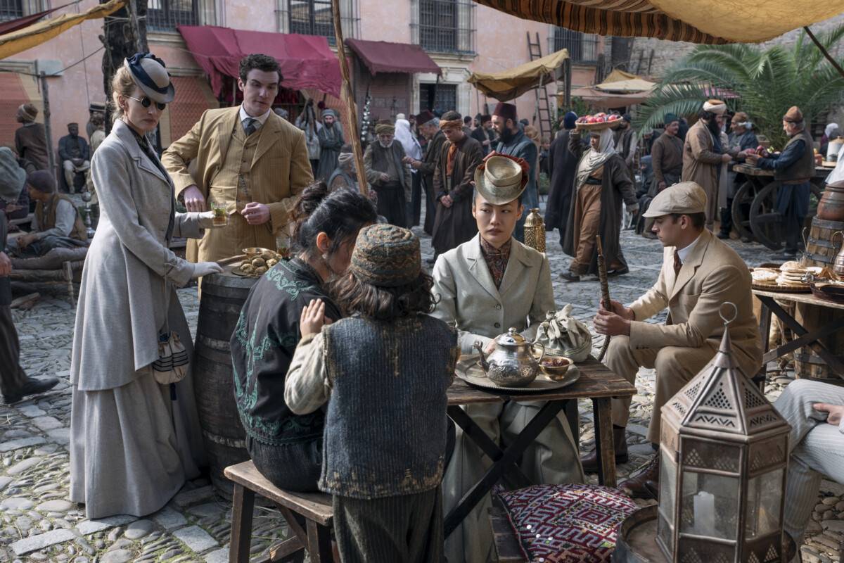 Prime Video_Young Sherlock_S1_Hero Fiennes Tiffin_Dónal Finn_Zine Tseng_Natascha McElhone (Photo credit_ Dan Smith) (1)