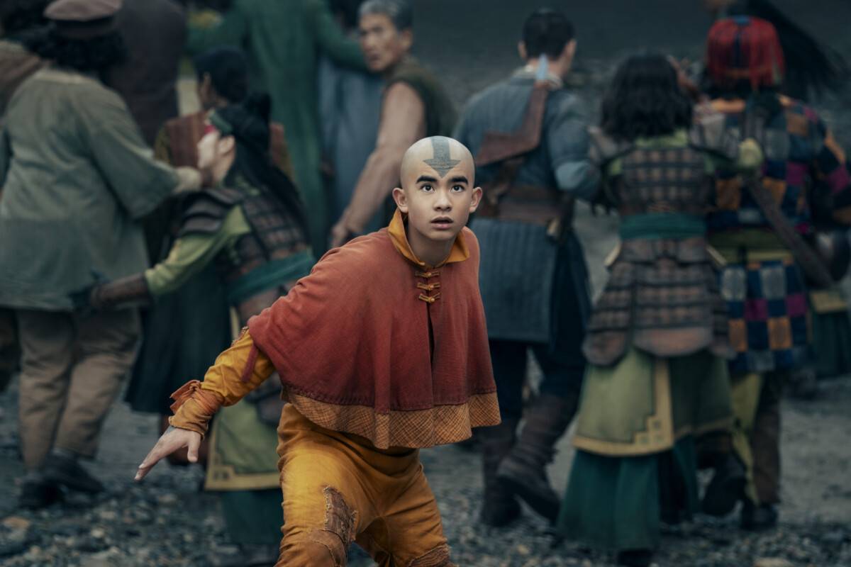 Avatar: The Last Airbender. Gordan Cormier as Aang in season 2 of Avatar: The Last Airbender. Cr. Katie Yu/Netflix © 2025