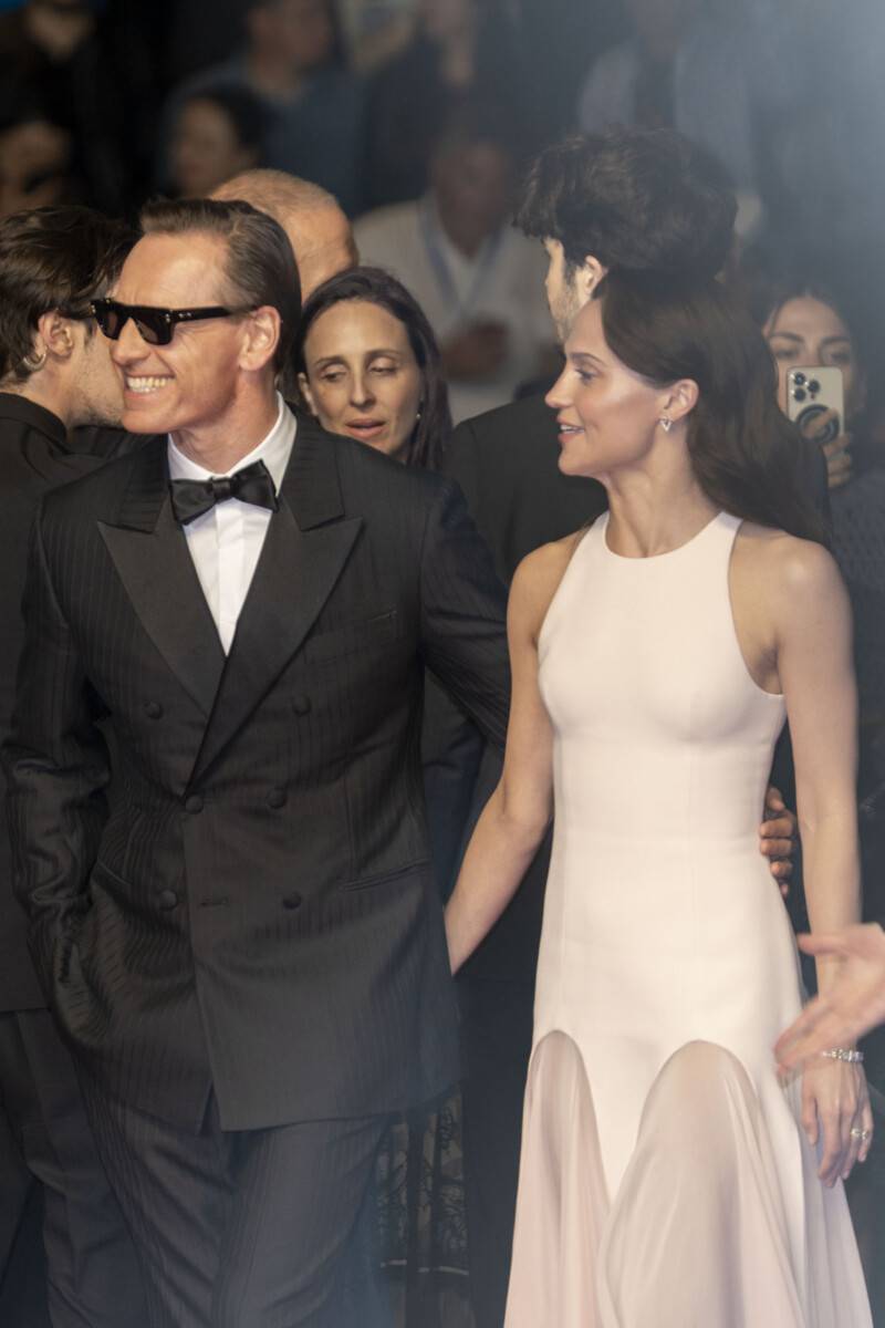 Michael Fassbender e Alicia Vikander a Cannes 79 credit foto Martina Dal Piano per Think Movies