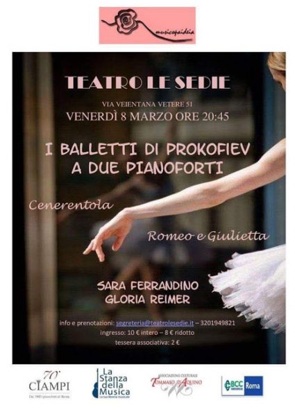 “I BALLETTI DI PROKOFIEV A DUE PIANOFORTI”, Primo Evento della Stagione di Musica Classica del Teatro le Sedie