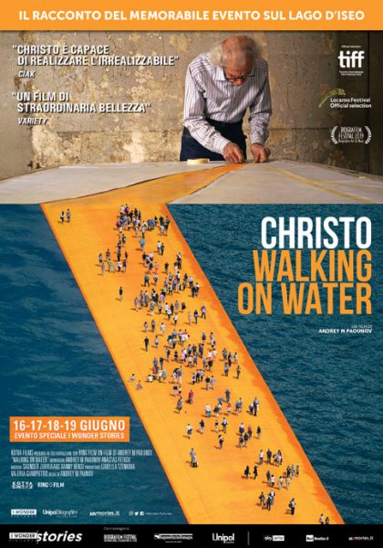 “CHRISTO – WALKING ON WATER”.