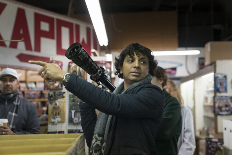 Writer-director M. Night Shyamalan on the set of "Glass," the third part of his trilogy that began with 2000’s "Unbreakable" and continued with 2016’s "Split."