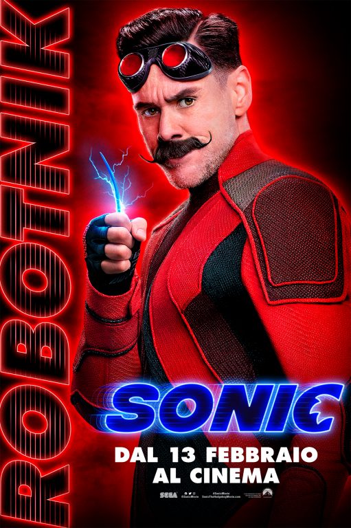 sonic il film character poster