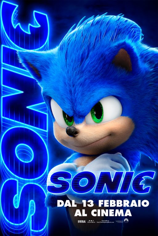 sonic il film character poster