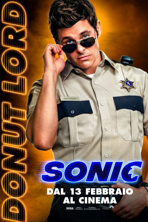 sonic il film character poster