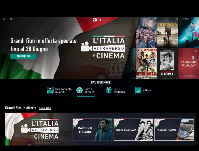 Chili celebra la ripartenza con una rassegna unica di film italiani