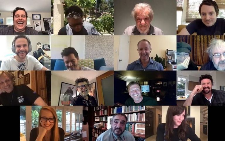 “Il Signore degli Anelli”: le immagini della Reunion Virtuale dei protagonisti dell’epica saga