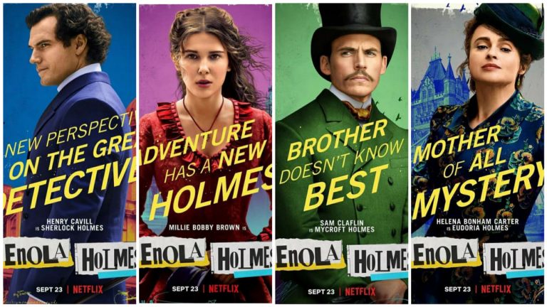 Enola Holmes: i character poster dei protagonisti dell’adattamento Netflix