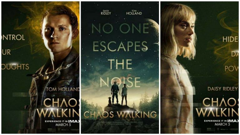 “Chaos Walking”: i Character Poster Ufficiali del film post apocalittico con Tom Holland e Daisy Ridley