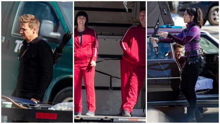 “Hawkeye”: nei nuovi scatti e video dal set Jeremy Renner, Hailee Steinfeld e la Tracksuit Mafia