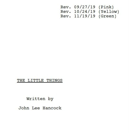 fino all'ultimo indizio sceneggiatura