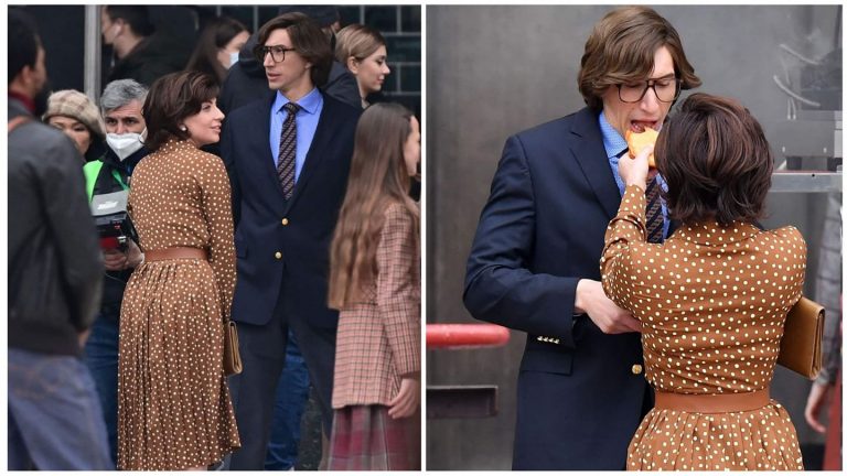 “House of Gucci”: Lady Gaga e Adam Driver nei Nuovi Scatti e Video dal set di Milano