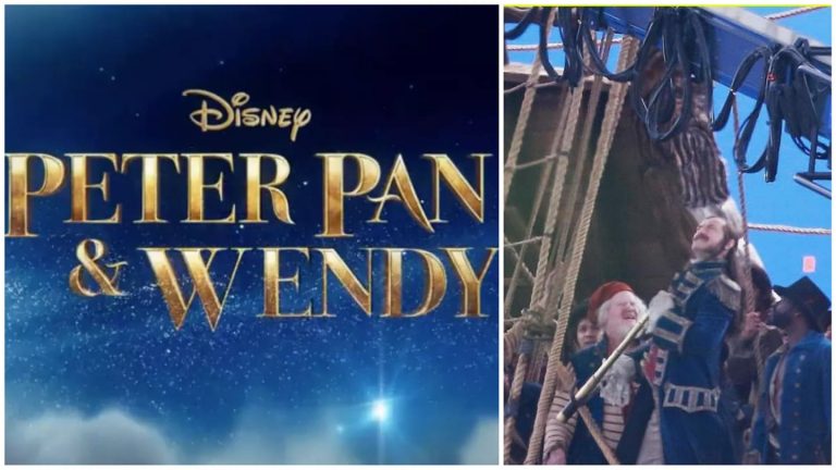 “Peter Pan & Wendy”: Jude Law nei panni di Capitan Uncino a bordo della Jolly Roger nelle nuove immagini dal set