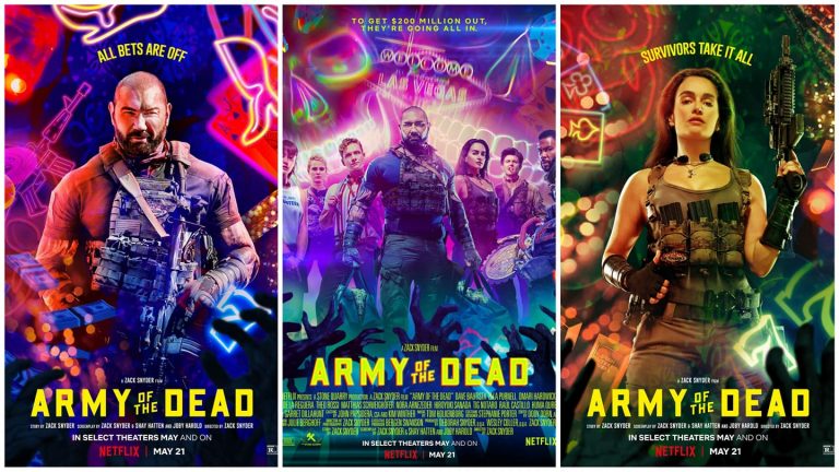 “Army of the Dead”: il Nuovo Poster e i Character Poster del film di Zack Snyder dal 21 maggio su Netflix