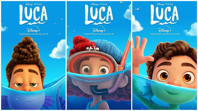 “Luca”: i Character Poster dei tre protagonisti del nuovo film Disney e Pixar