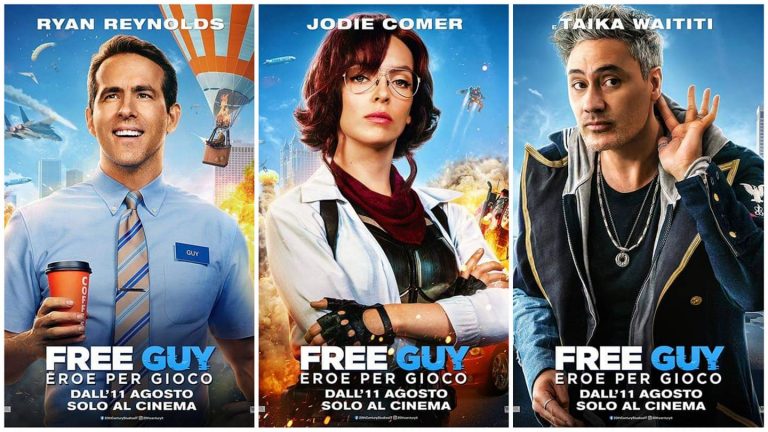“Free Guy – Eroe per Gioco”: i Character Poster del film dall’11 agosto al cinema