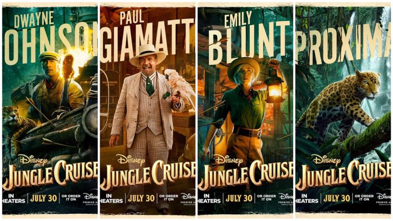 “Jungle Cruise”: i Character Poster e Due Nuovi Trailer del film con Dwayne Johnson ed Emily Blunt