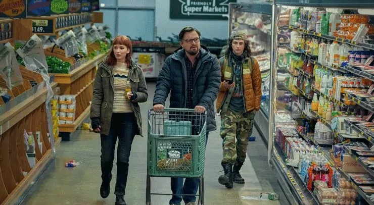 Don’t Look Up: Jennifer Lawrence, Leonardo DiCaprio e Timothée Chalamet della nuova immagine