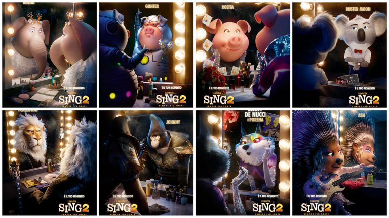“Sing 2”: i Character Mirror Poster del nuovo capitolo del franchise animato al cinema dal 23 dicembre