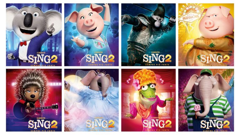 “Sing 2”: i protagonisti nei Character Poster Ufficiali del nuovo episodio al cinema dal 23 dicembre