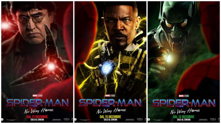 Spider – Man: No Way Home: Dottor Octopus, Electro e Goblin nei character poster