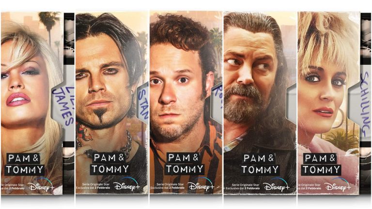 “Pam & Tommy”: i Character Poster Ufficiali dedicati ai protagonisti della serie dal 2 febbraio su Disney+