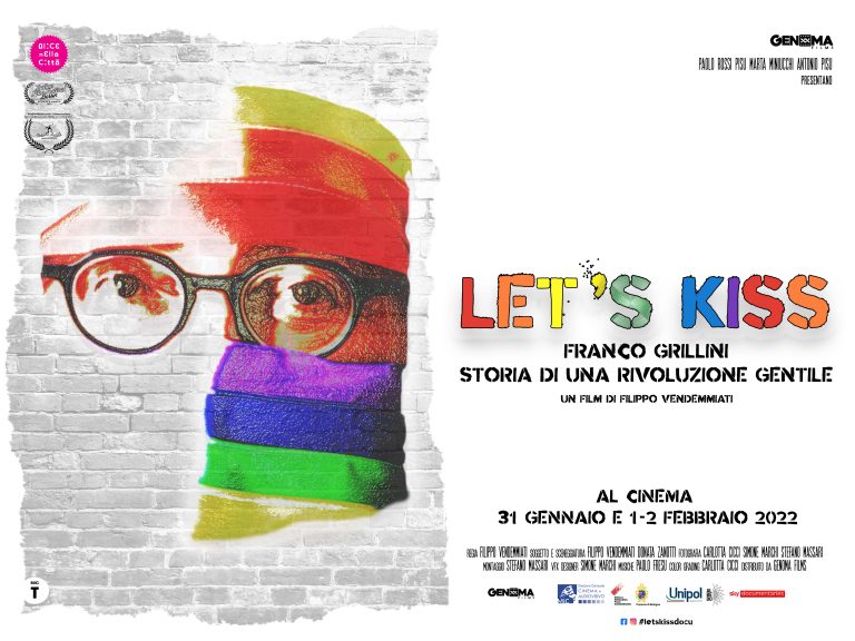 “LET’S KISS – Franco Grillini Storia di una rivoluzione gentile” di Filippo Vendemmiati nei cinema dal 31 Gennaio al 2 Febbraio