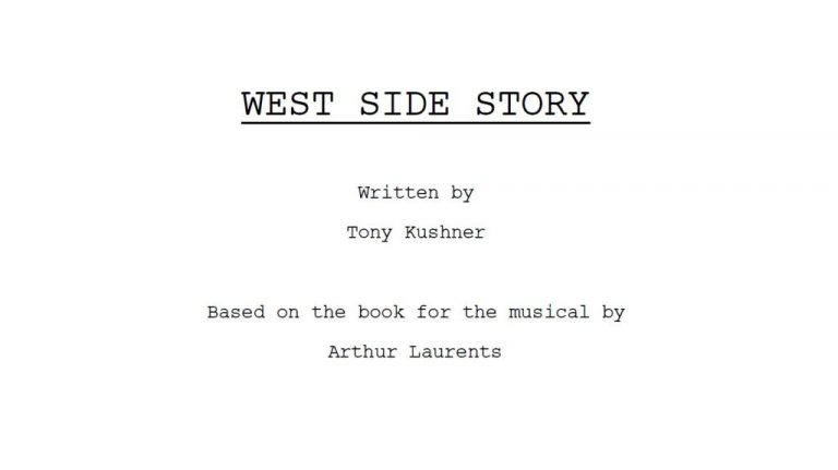 sceneggiatura west side story steven spielberg