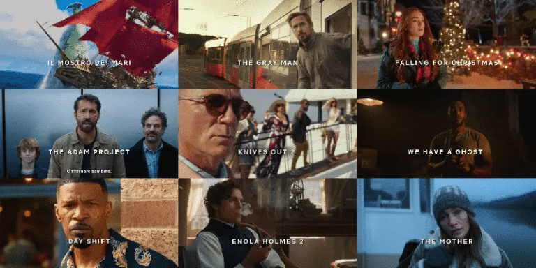 Netflix: le prime immagini dei titoli in arrivo nel 2022, da The Gray Man a Knives Out 2