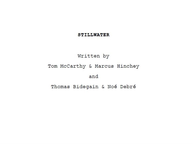 sceneggiatura la ragazza di stillwater