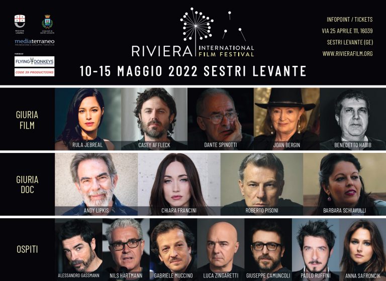 Riviera International Film Festival: annunciati gli ospiti