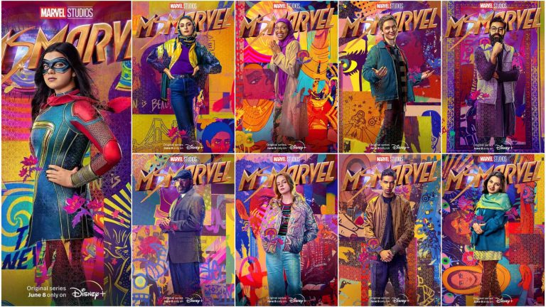 “Ms. Marvel”: i protagonisti ritratti nei Character Poster della serie dall’8 giugno su Disney+