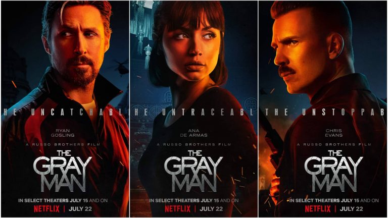“The Gray Man”: Ryan Gosling, Chris Evans e Ana de Armas nei Character Poster del film dal 22 luglio su Netflix