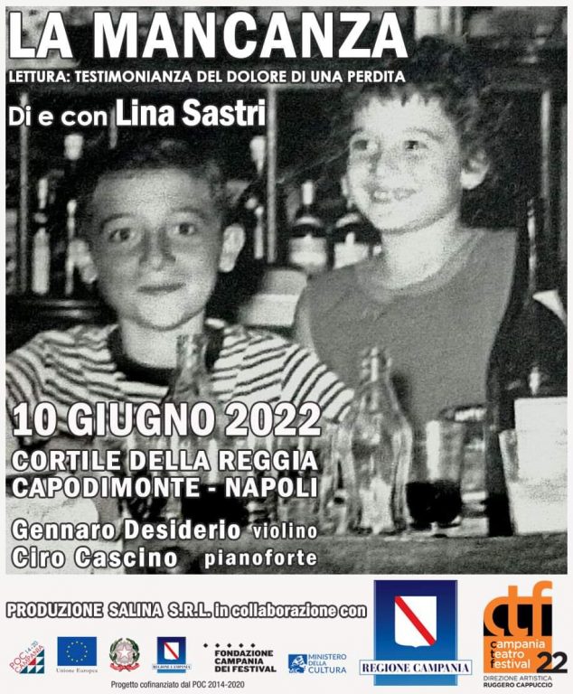 “La mancanza”, di e con Lina Sastri, apre il Campania Teatro Festival 2022