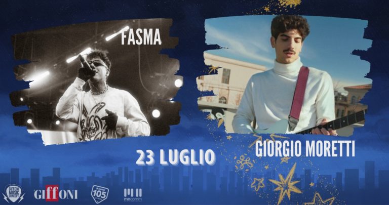 Fasma e Giorgio Moretti protagonisti della terza serata del Giffoni Music Concept