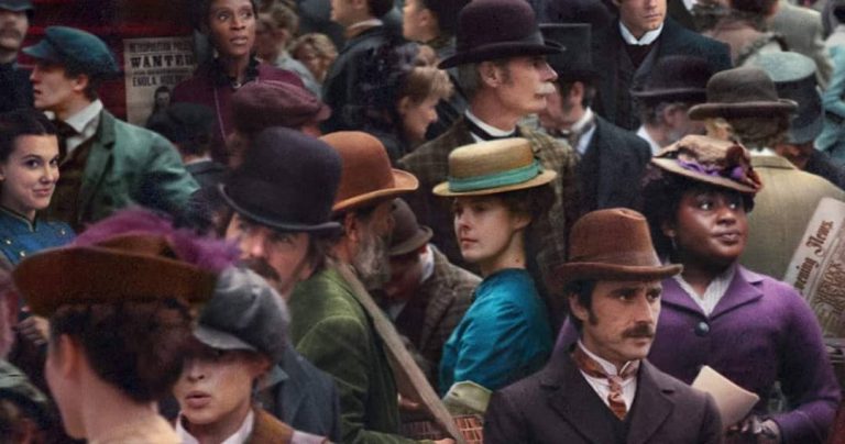 Enola Holmes: i protagonisti si confondono tra la folla nel teaser poster