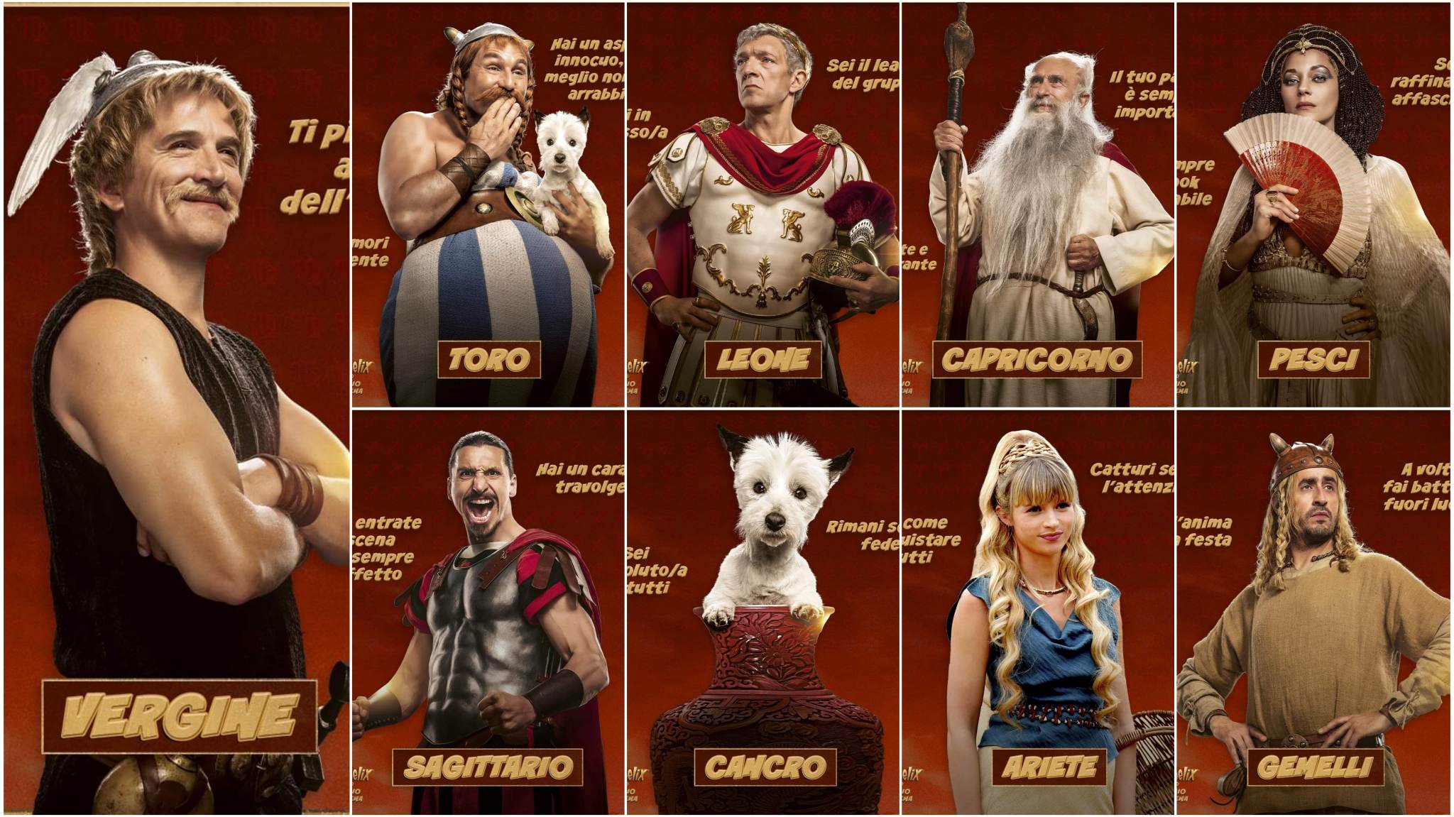 Asterix e Obelix - character poster - segno zodiacali - Think Movies