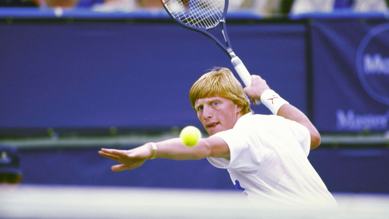 Boris Becker che gioca