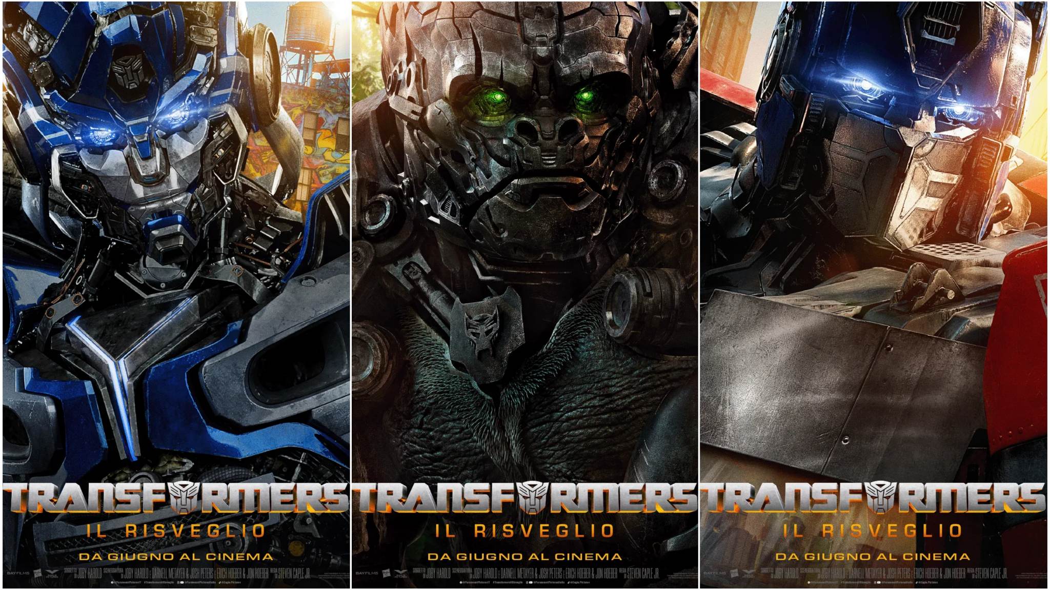 Transformers – Il Risveglio: i primi tre character poster