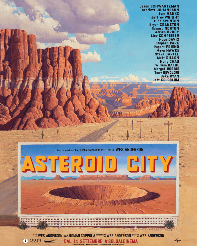 asteroid city - poster italiano - think movies
