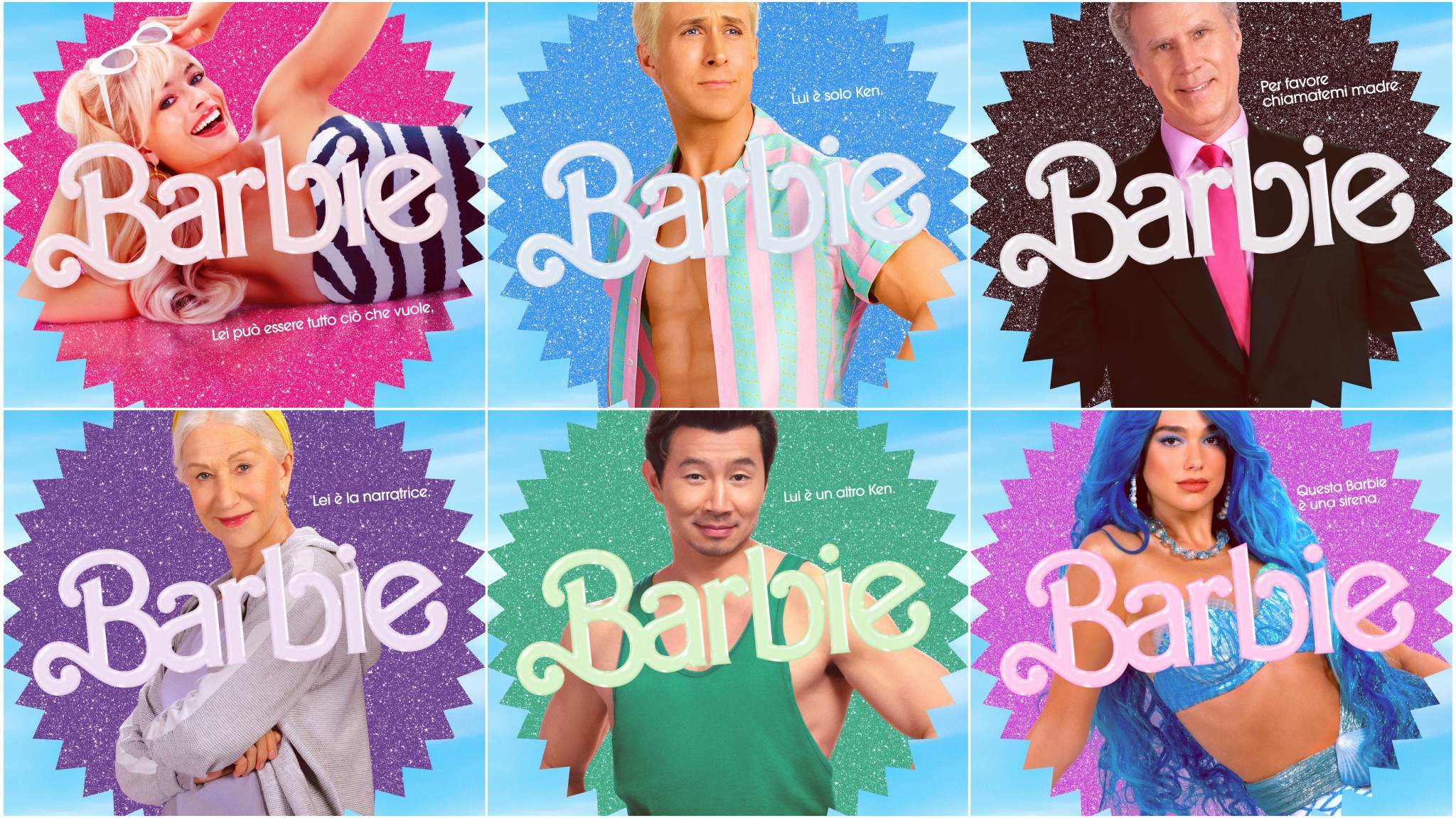 Barbie: i 24 character poster svelano la data di uscita italiana