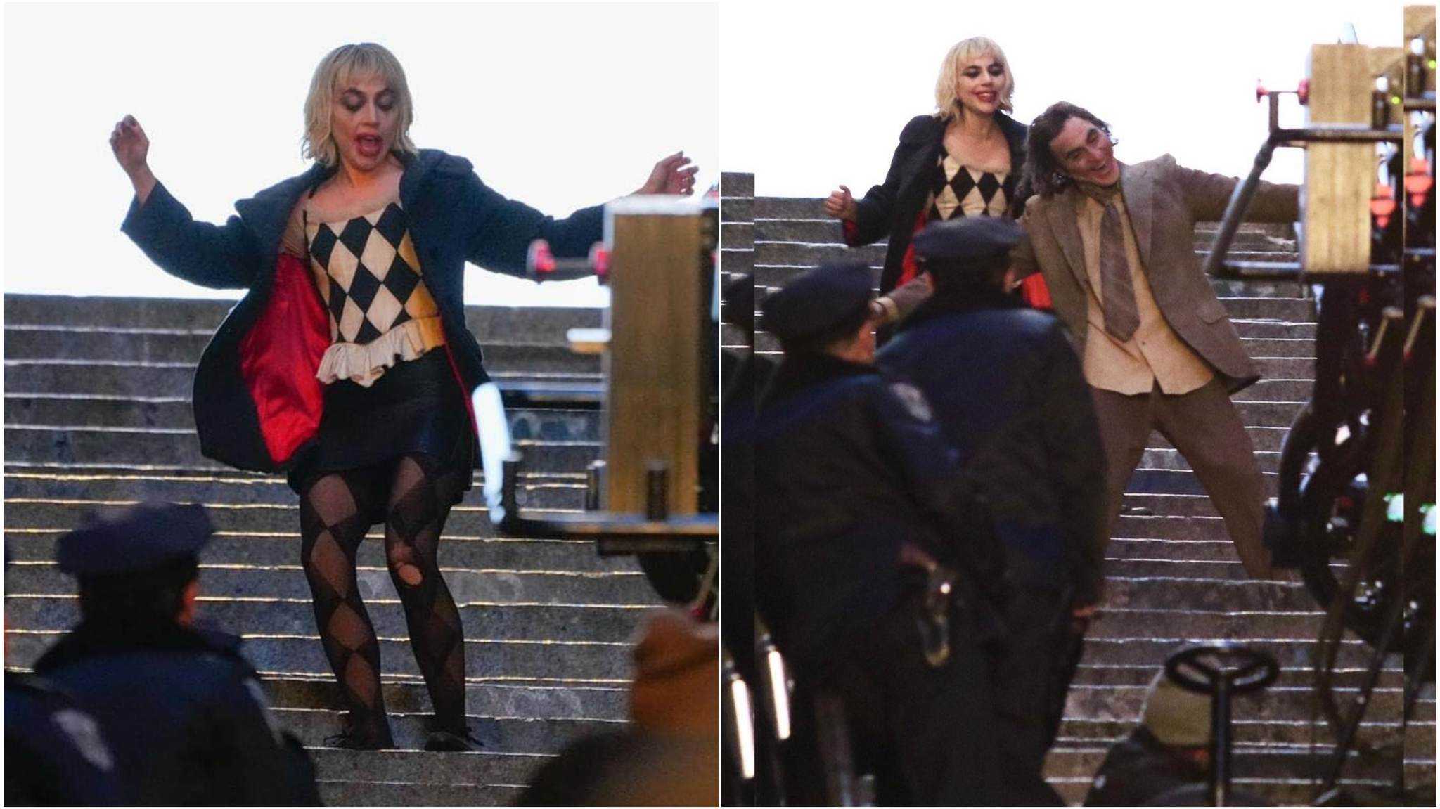 Joker: Folie à Deux: Lady Gaga e Joaquin Phoenix insieme sull’iconica scalinata