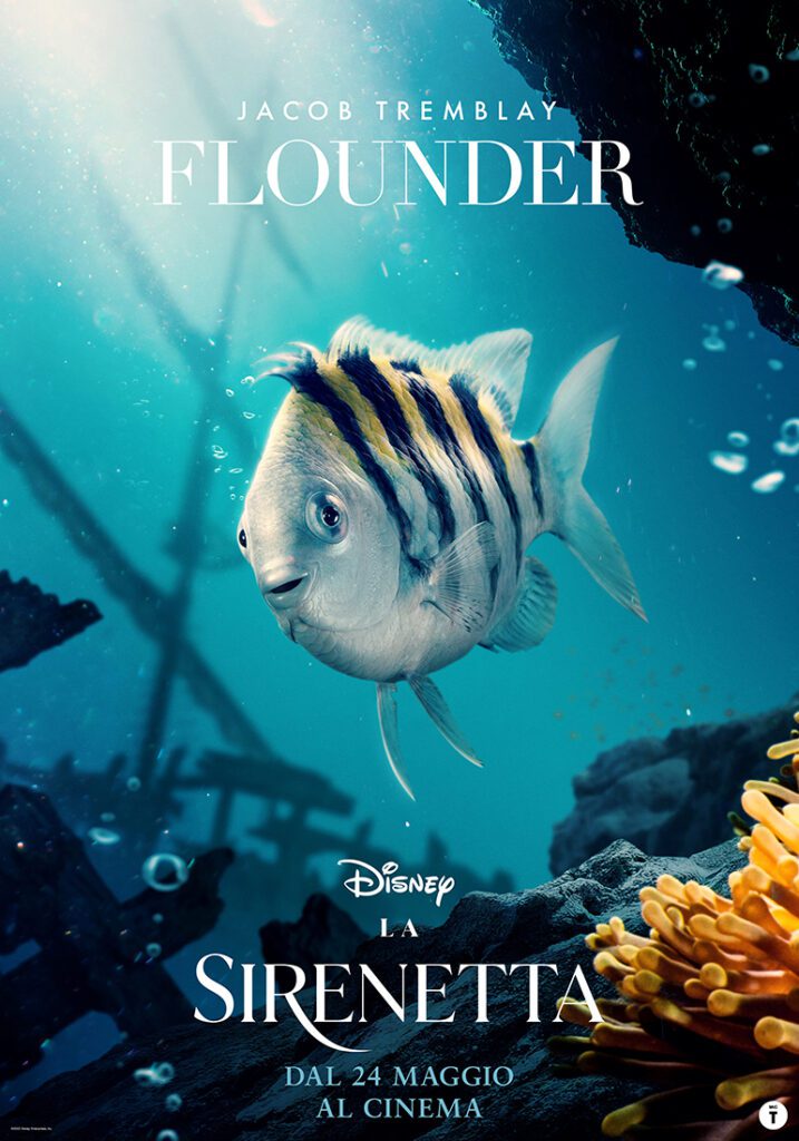 Il pesciolino Flounder nel live-action de La Sirenetta