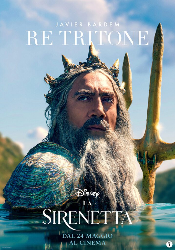 Javier Bardem nel live-action La Sirenetta