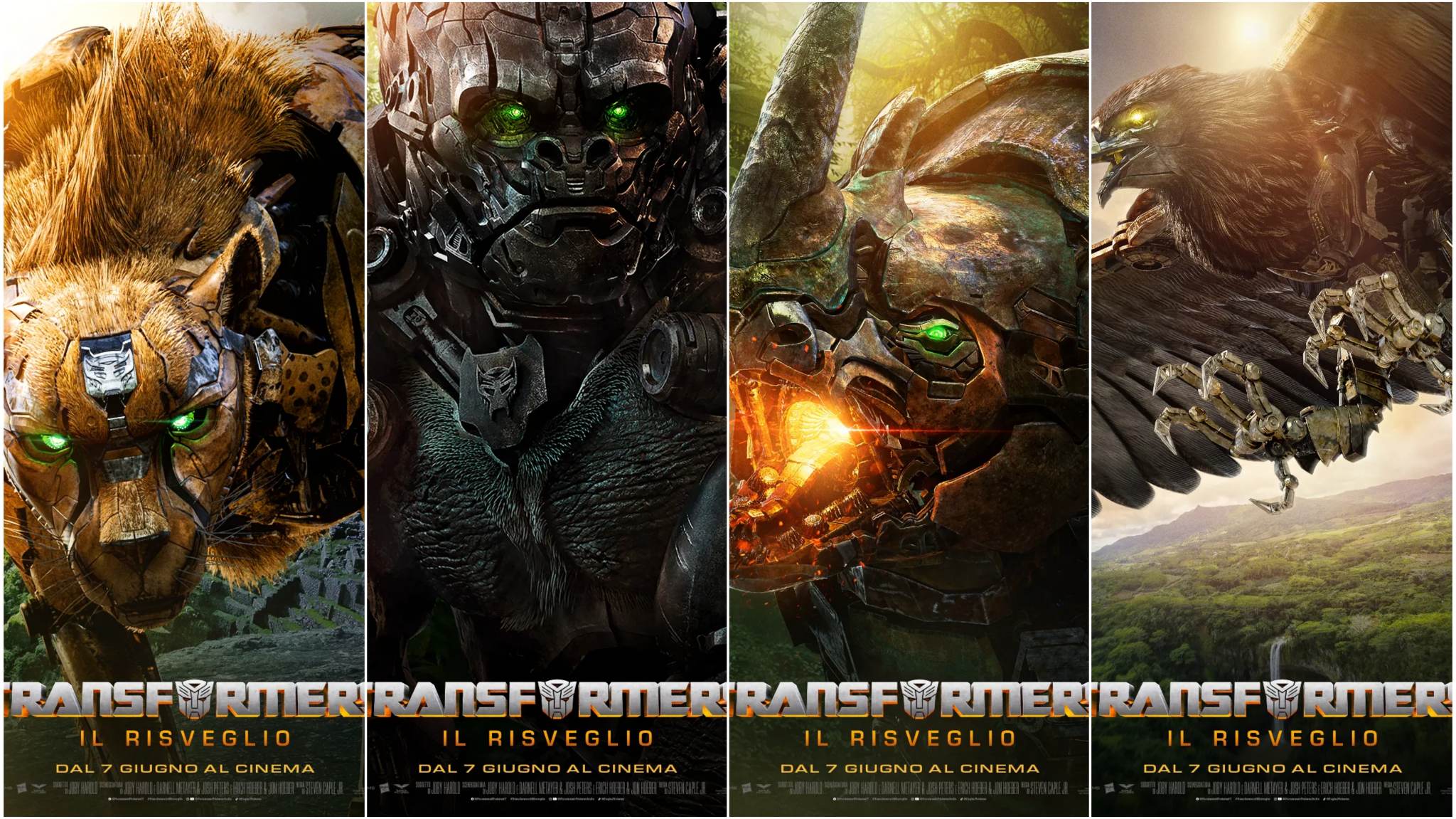 collage poster maximals transformers il risveglio