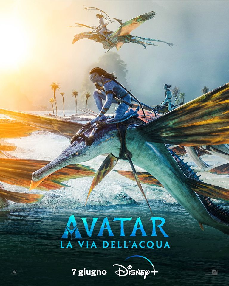Avatar la via dell'acqua - disneyplus - poster - think movie