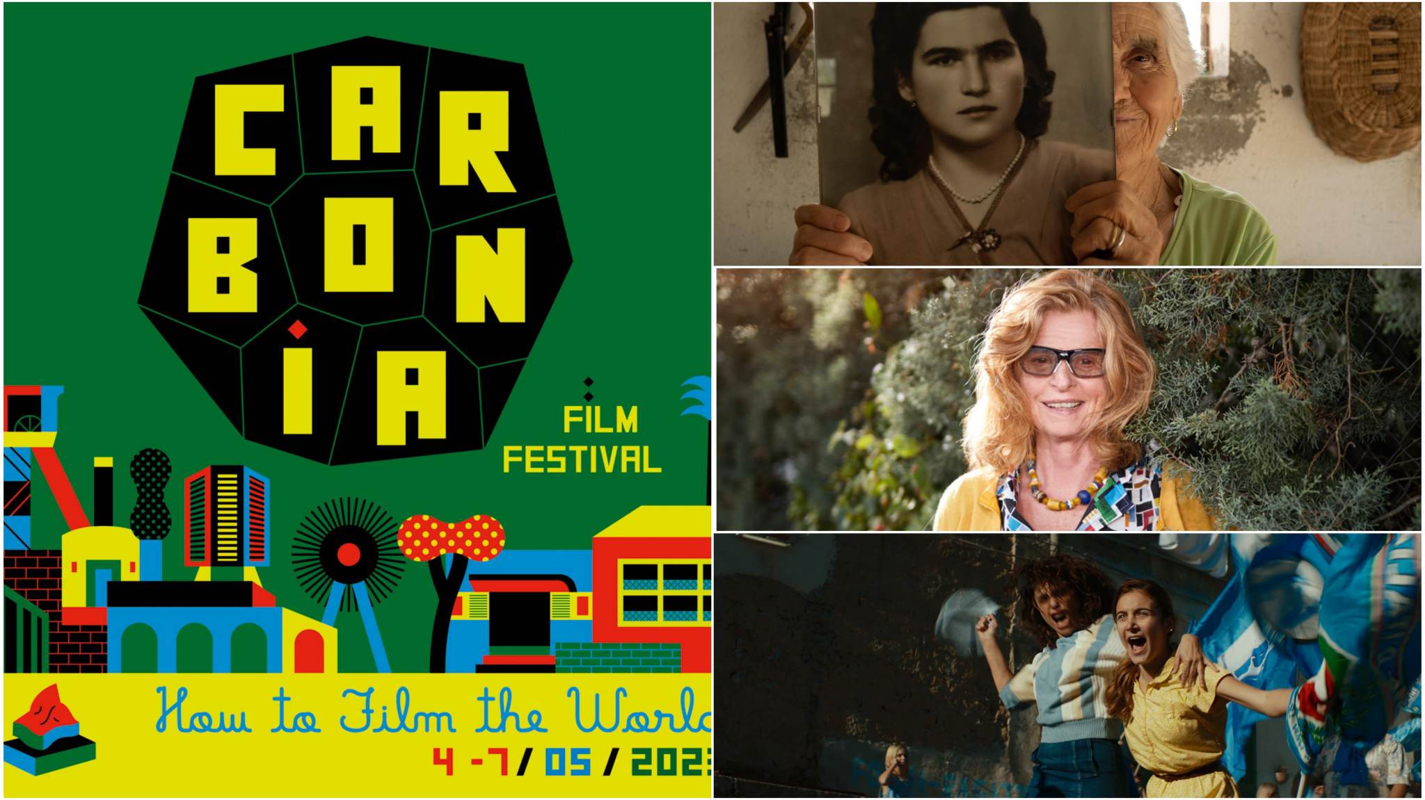 collage immagini carbonia film festival 2023